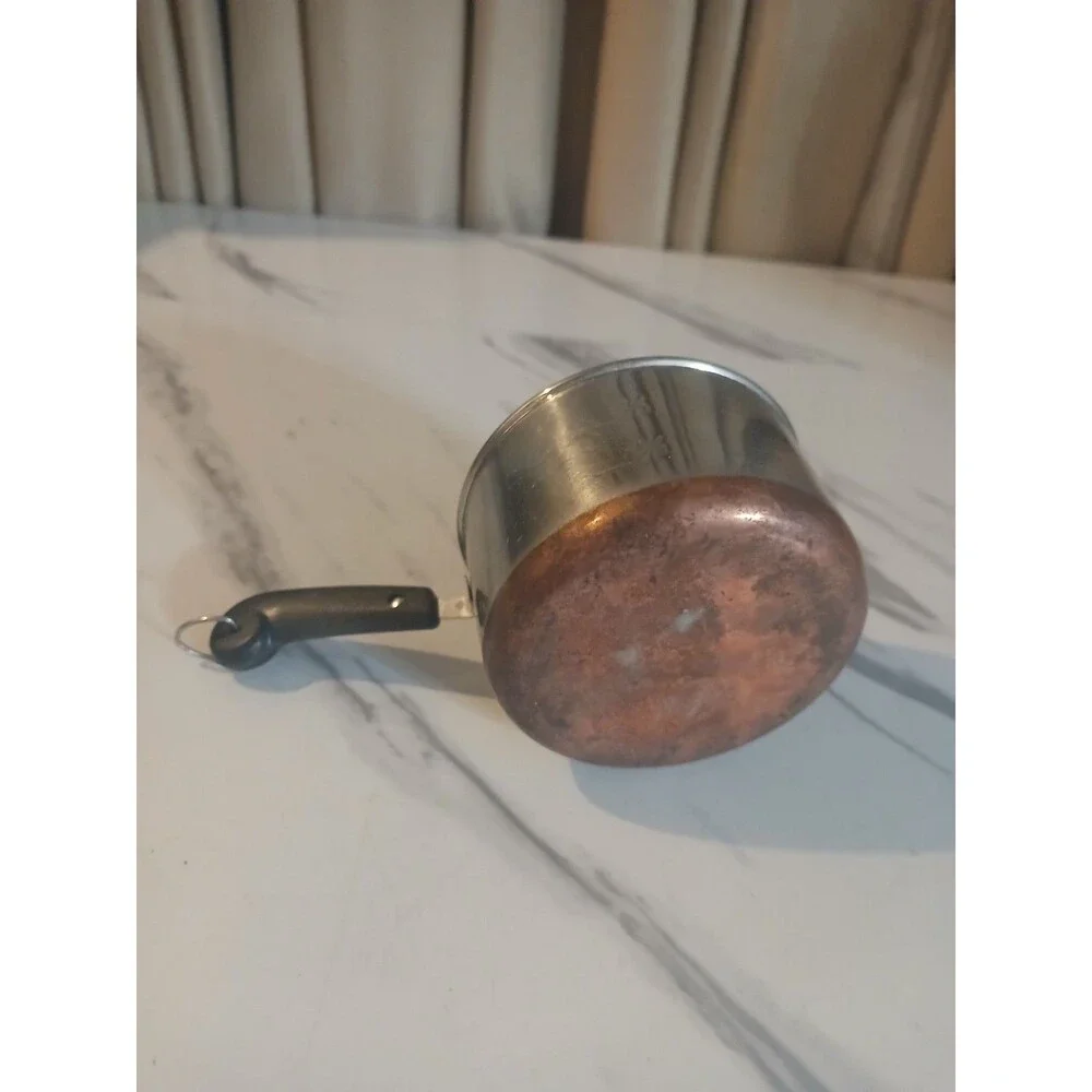 Vintage Revere Ware 1 Cup Measuring Pan Mini Melting Pot Copper Bottom